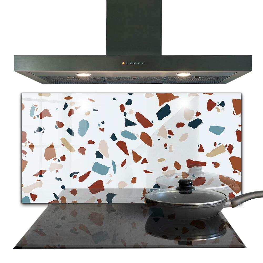 Küchenrückwand Fliesenspiegel Terrazzostein