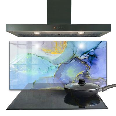 Küchenrückwand Spritzschutz Blaue Energieabstraktion