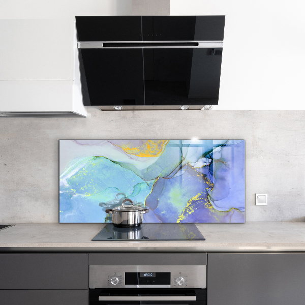 Küchenrückwand Spritzschutz Blaue Energieabstraktion
