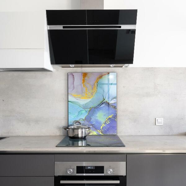 Küchenrückwand Spritzschutz Blaue Energieabstraktion