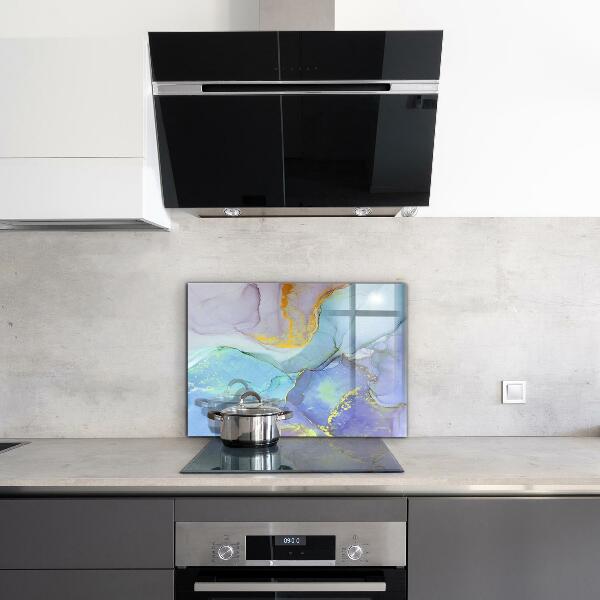 Küchenrückwand Spritzschutz Blaue Energieabstraktion