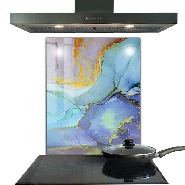 Küchenrückwand Spritzschutz Blaue Energieabstraktion