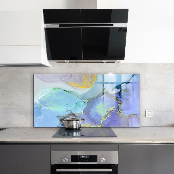 Küchenrückwand Spritzschutz Blaue Energieabstraktion