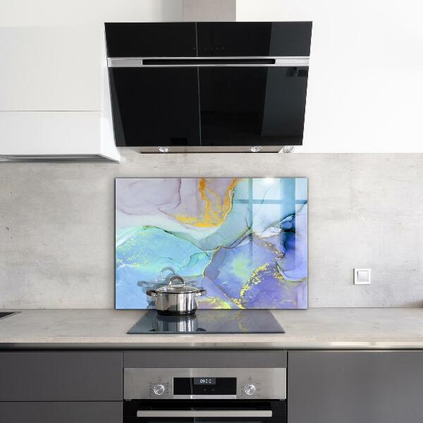 Küchenrückwand Spritzschutz Blaue Energieabstraktion