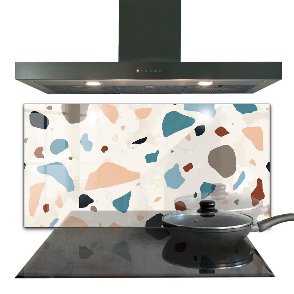 Küchenrückwand Fliesenspiegel Terrazzo-Terrazzo-Stein