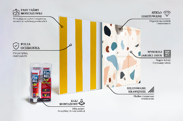 Küchenrückwand Fliesenspiegel Terrazzo-Terrazzo-Stein