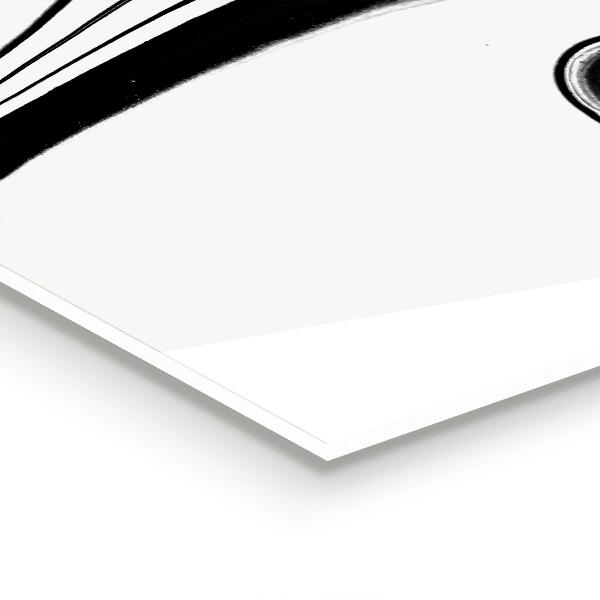 Küchenrückwand Spritzschutz Weiße Marmorschwarzlinien