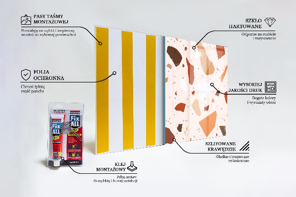 Küchenrückwand Fliesenspiegel Terrazzo-Terrazzo-Stein