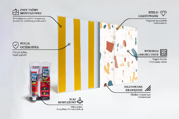 Küchenrückwand Fliesenspiegel Terrazzostein