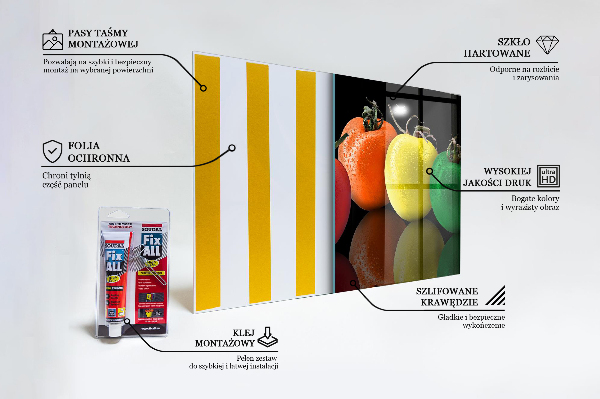 Küchenrückwand Spritzschutz Bunte saftige Tomaten