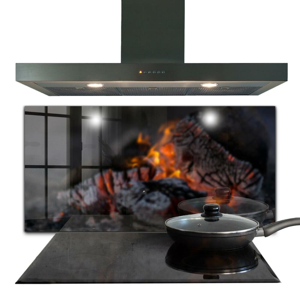 Küchenrückwand Fliesenspiegel Brennendes Lagerfeuer