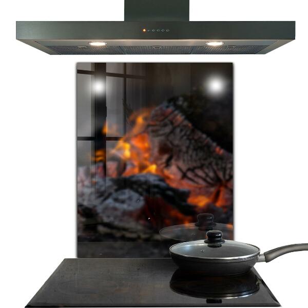 Küchenrückwand Fliesenspiegel Brennendes Lagerfeuer