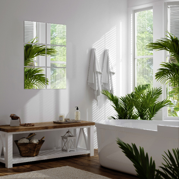 Selbstklebende spiegelfliesen 6 Stk. 20X20 cm