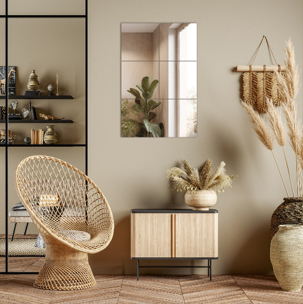 Selbstklebende spiegelfliesen 6 Stk. 20X20 cm