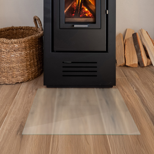 Quadratische transluzente Kamin Glasplatte 60x60 cm