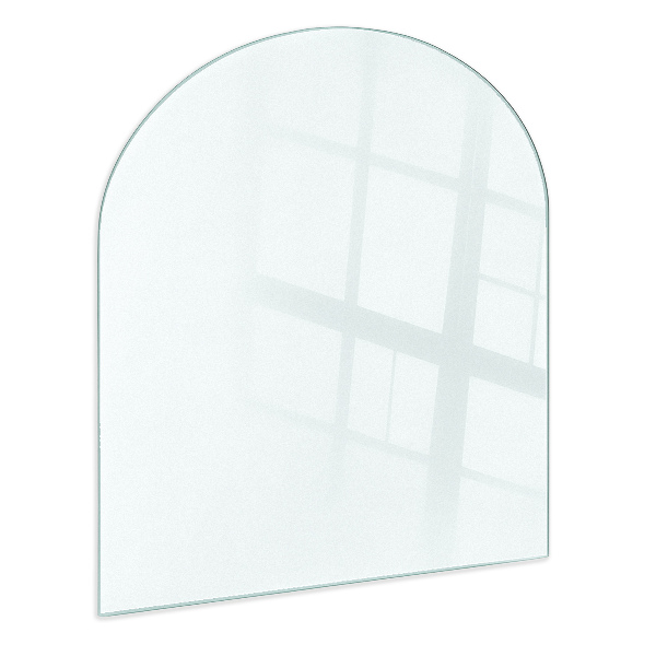 Semi-ovale transluzente Glasplatte für Öfen 100x100 cm