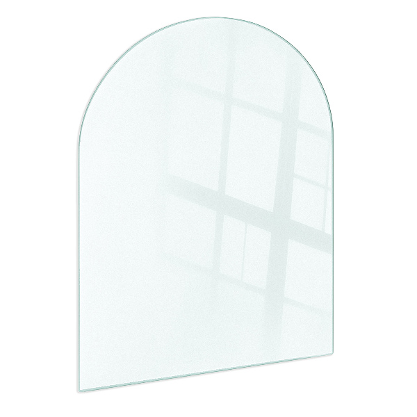 Semi-ovale transluzente Glasplatte für Öfen 80x70 cm