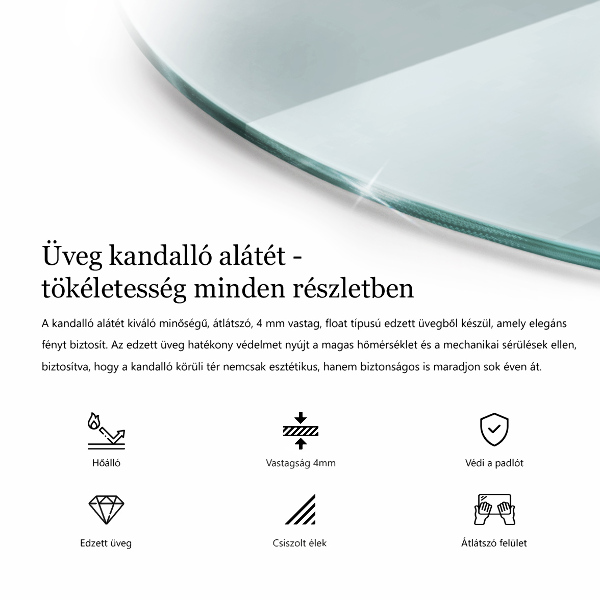 Funkenschutzplatte Kaminöfen quadrat fi100 cm