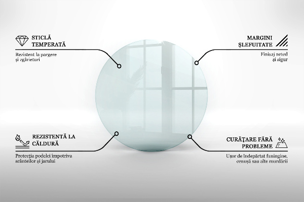 Vorlegeplatte für Kaminöfen rund fi50 cm