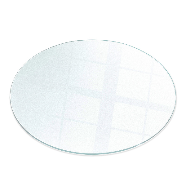 Runde transluzente Funkenschutzplatte aus Glas fi90 cm