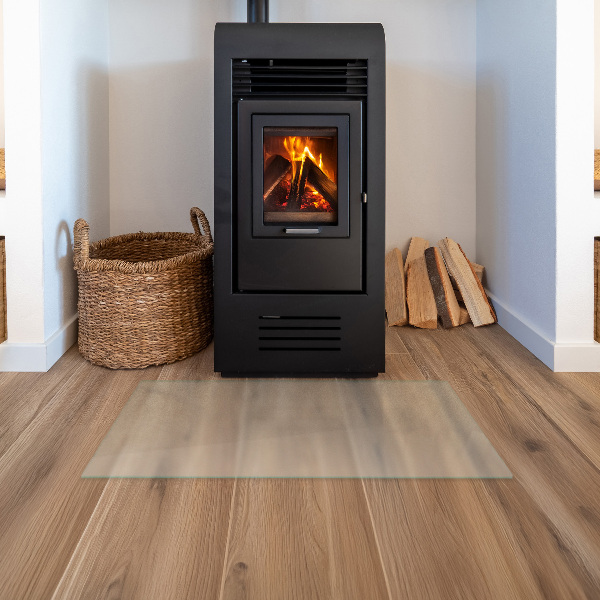 Rechteckige transluzente Glasplatte für Kamin 100x50 cm