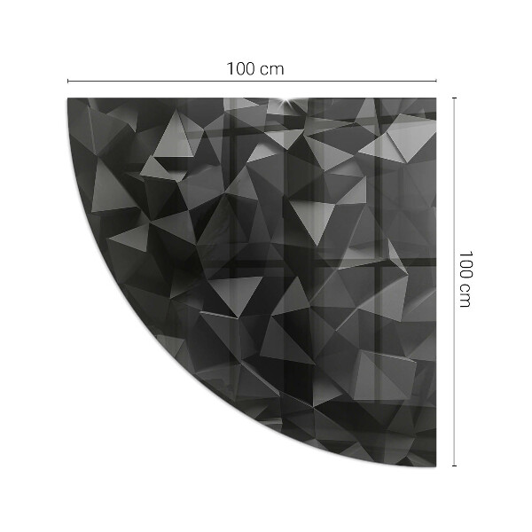 Bodenplatte Glas für Ofen Dreidimensionale Geometrie