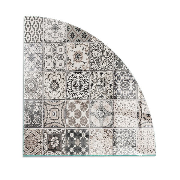 Bodenplatte Glas für Ofen Dekorative Fliesenmuster