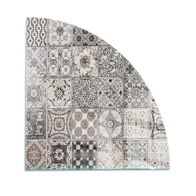 Bodenplatte Glas für Ofen Dekorative Fliesenmuster