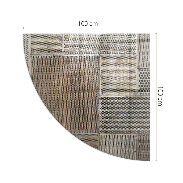 Glasplatte unter Kaminöfen Lochblechmuster