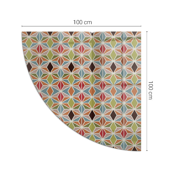 Glasplatte unter Kaminöfen Polygonale Muster in einem Gitter
