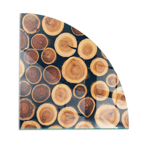 Vorlegeplatte für Kaminöfen Schachtel aus geschnittenem Holz