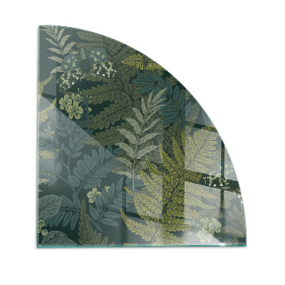 Vorlegeplatte für Kaminöfen Pflanzenmotive mit Schmetterlingen