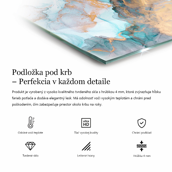 Quadratische Funkenschutzplatte aus Glas Abstrakte Hintergrundtextur