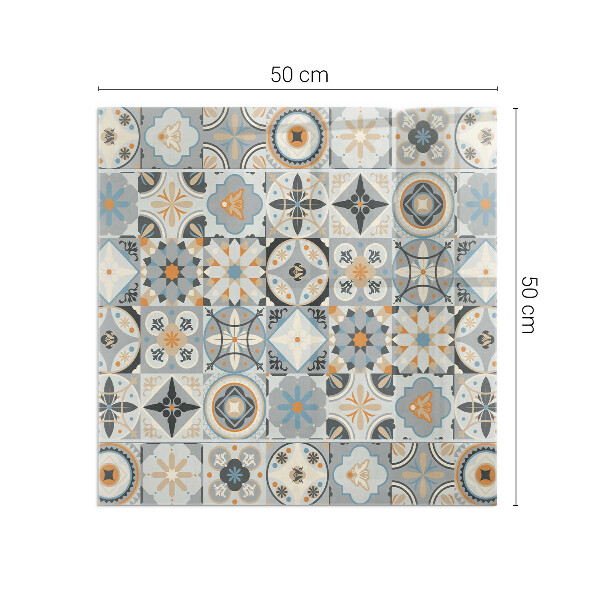 Quadratische Glasplatte für Öfen Mosaikmuster in Fliesen