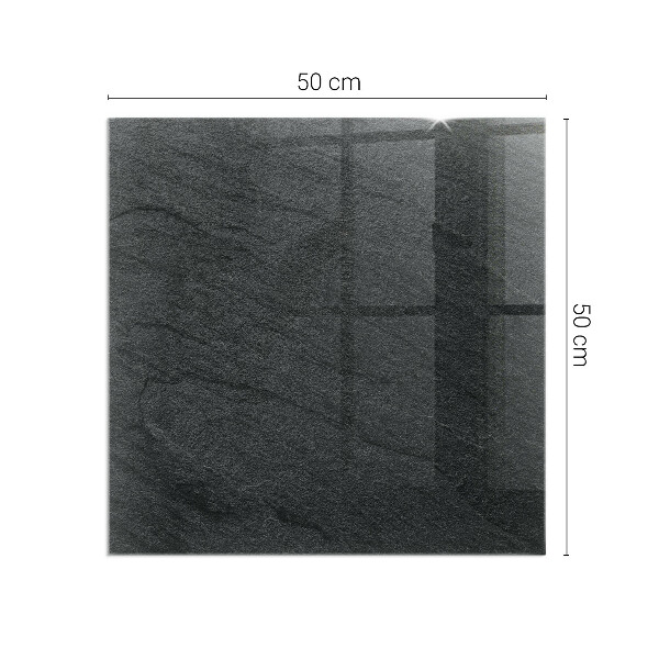 Quadratische Funkenschutzplatte aus Glas Steinoberflächenstruktur
