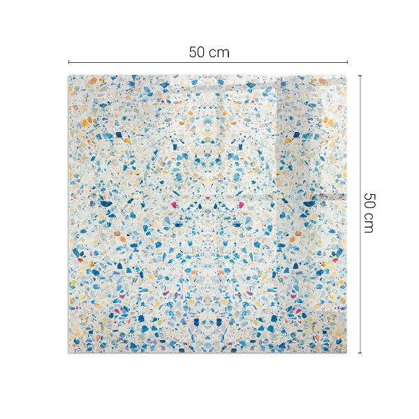 Quadratische Funkenschutzplatte aus Glas Abstraktes Texturmuster