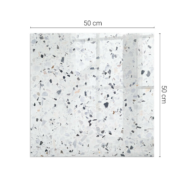 Quadratische Glasplatte für Öfen Steinmuster mit Partikeln