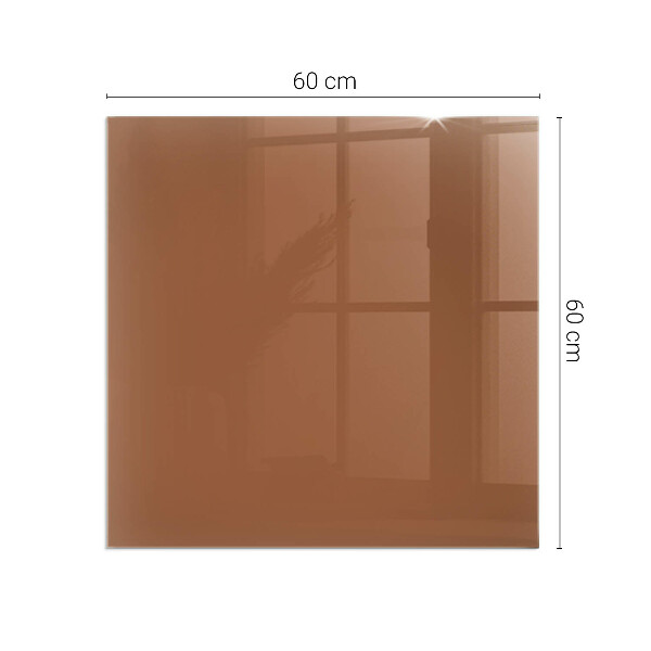 Quadratische Glasplatte für Öfen Farbe Braun