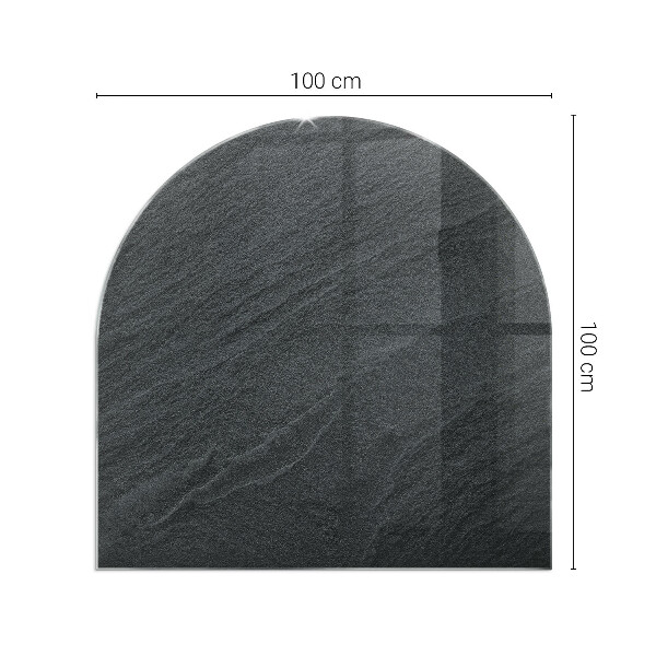 Glasplatte für Kaminöfen Natürliche Steinstruktur