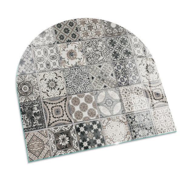 Funkenschutzplatte Kaminöfen Dekorative Fliesenmuster