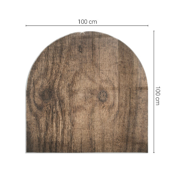 Funkenschutzplatte Kaminöfen Natürliche Holzmaserung