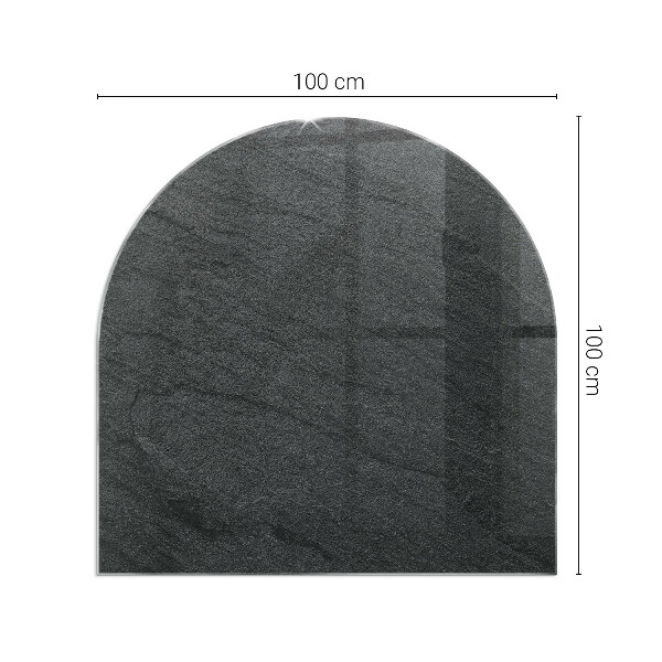 Glasplatte für Kaminöfen Steinoberflächenstruktur