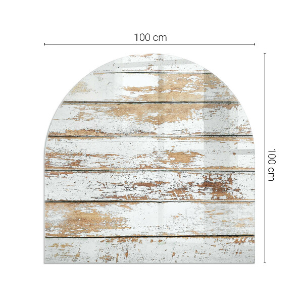 Funkenschutzplatte Kaminöfen Beschädigtes Holzbrett