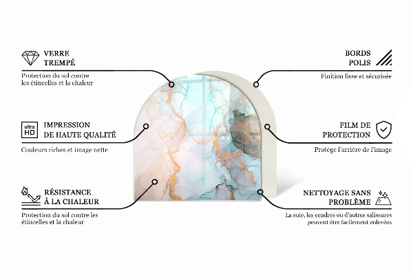 Glasplatte für Kaminöfen Naturholzbretter