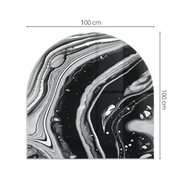 Funkenschutzplatte Kaminöfen Abstrakte Wellen und Linien