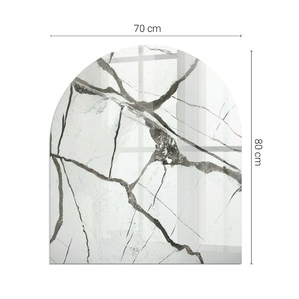 Glasplatte für Kaminöfen Marmoradernmuster