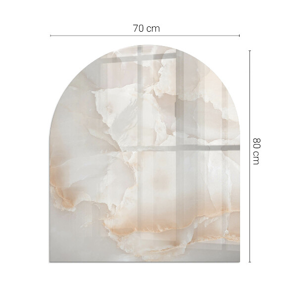Glasplatte für Kaminöfen Natursteinmuster