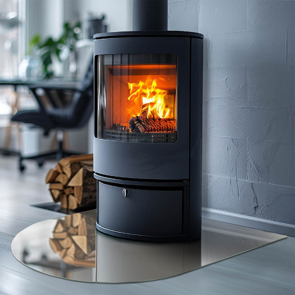Kamin Glasplatte Farbe Beige