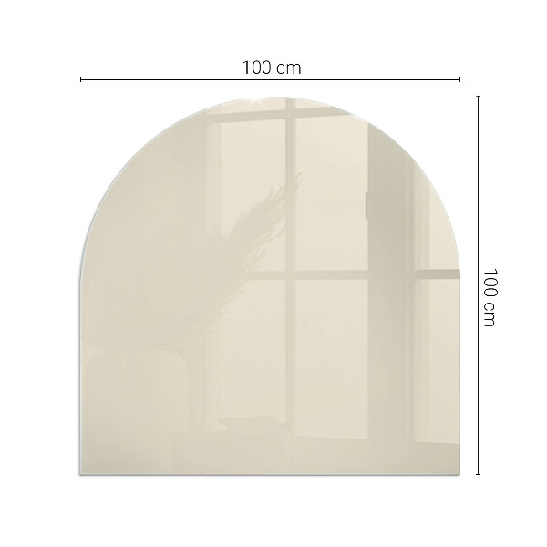 Kamin Glasplatte Farbe Beige