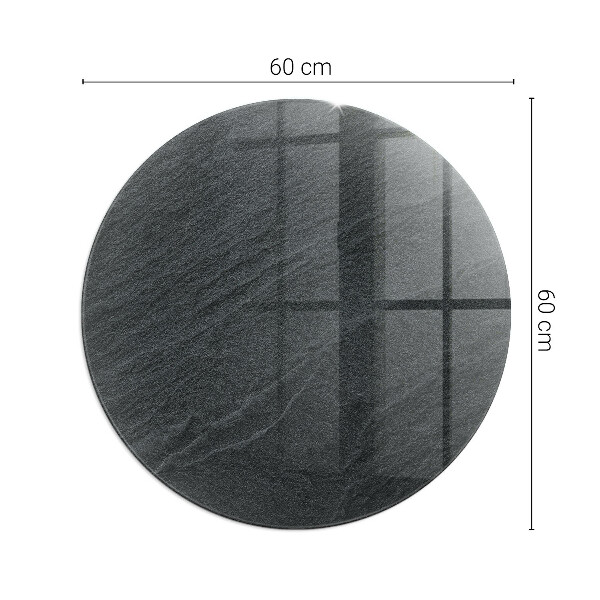 Runde Glasplatte für Kaminöfen Natürliche Steinstruktur